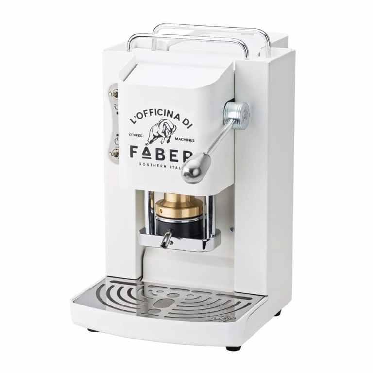 MACCHINA DA CAFFE' A CIALDE PRO DELUXE PURE WHITE CROMATO