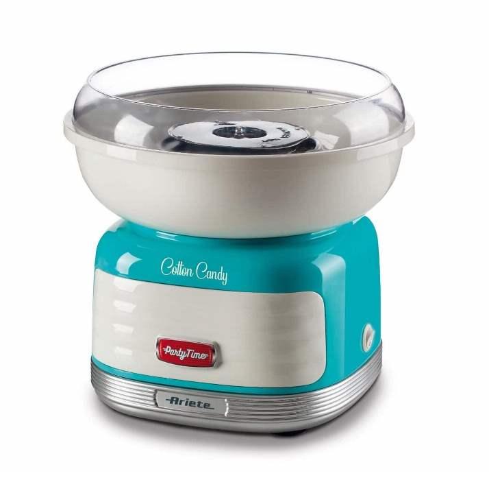 MACCHINA PER ZUCCHERO FILATO COTTON CANDY PARTY TIME AZZURRO (2973)