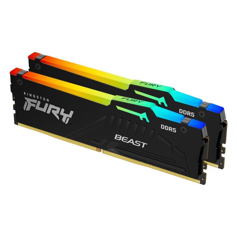 MEMORIA DDR5 64 GB FURY BEAST PC5600 MHZ KIT (2X32) (KF556C36BBEAK2-64)