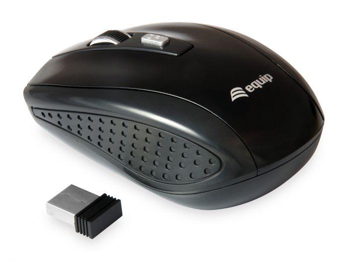 MOUSE NERO WIRELESS 4 PULSANTI (245104)