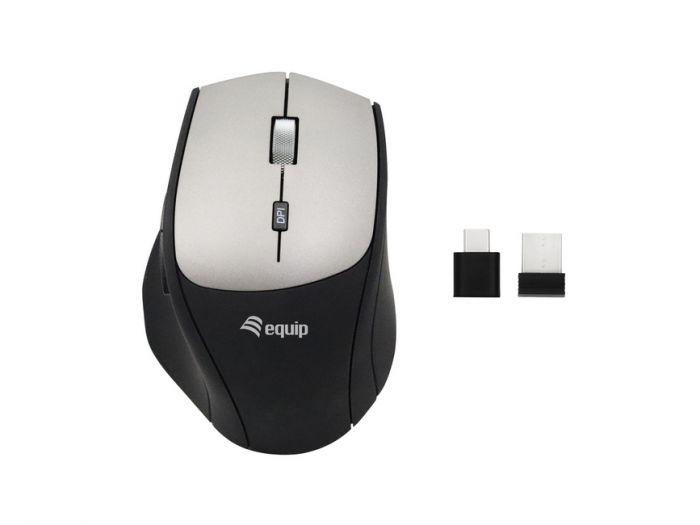 MOUSE WIRELESS CON ADATTATORE USB-C+A (245115)