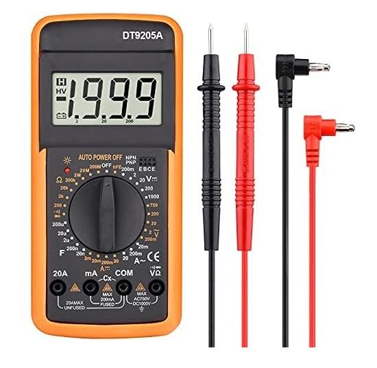 MULTIMETRO DIGITALE TESTER CON DISPLAY A LED PROFESSIONALE (DT9205A)