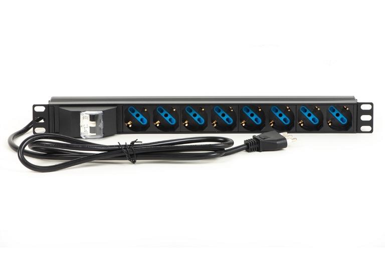 MULTIPRESA DA RACK 19" 8 PRESE UNIVERSALI (LK10085)