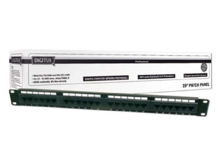 PANNELLO PATCH 24 PORTE RJ45 1U UTP (DN91524U)