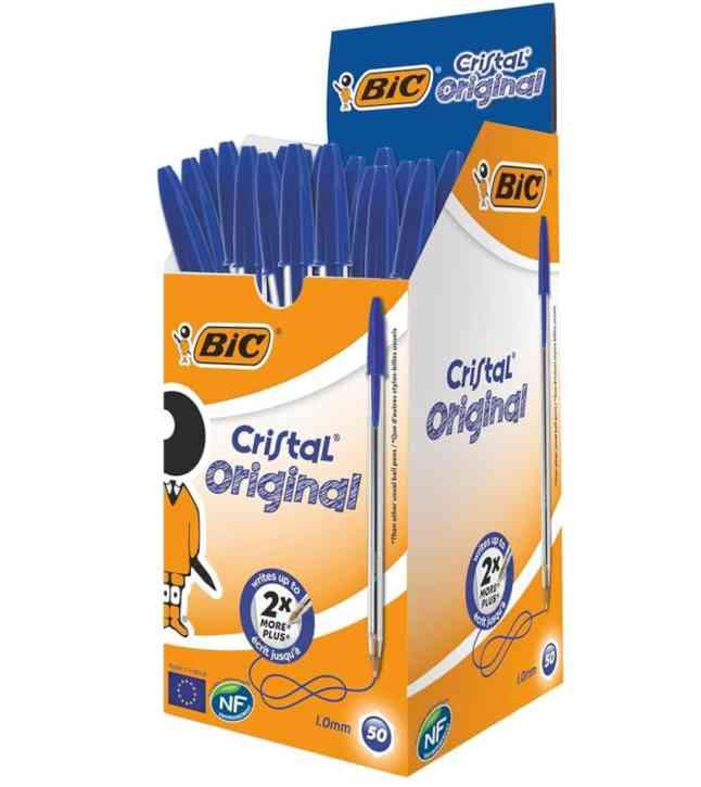 PENNA A SFERA CRISTAL BLU (50 PEZZI)
