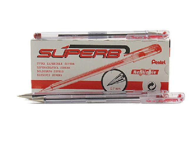 PENNA A SFERA SUPERB ROSSO (12 PEZZI)