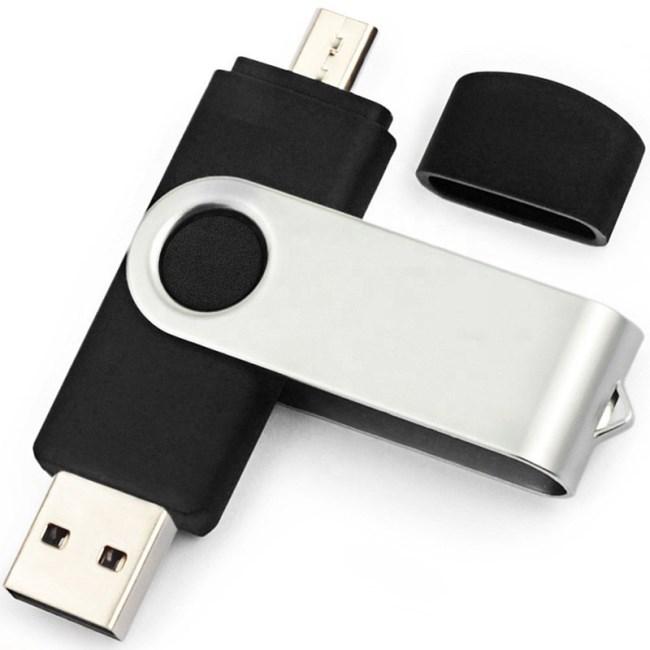 PEN DRIVE 8 GB NERA BULK TYPE-A/TYPE-C - IDEALE PER SERIGRAFIA - USB-A/C