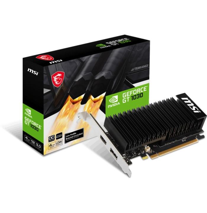 SCHEDA VIDEO GEFORCE GT1030 4GB 4GHD4 LP OC (V812-037R) 4 GB PCI-E