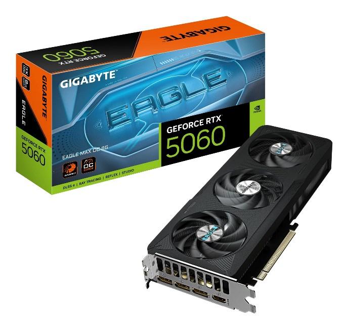 SCHEDA VIDEO GEFORCE RTX 5060 8 GB EAGLE MAX OC 8G GDDR7 (GV-N5060EAGLEMAX OC-8GD)