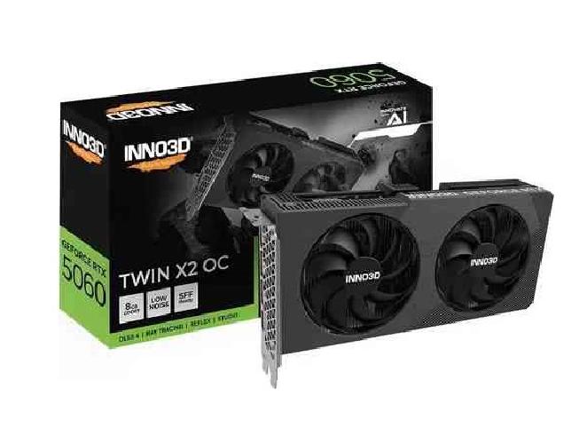 SCHEDA VIDEO GEFORCE RTX 5060 8 GB TWIN X2 OC GDDR7 (N50602-08D7X-195071N)