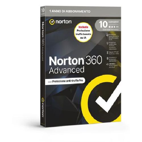 SOFTWARE ANTIVIRUS 360 ADVANCED 2026 - ANTITRUFFA - 10 DISPOSITIVI 12 MESI - 200GB - IT BOX (21483713)