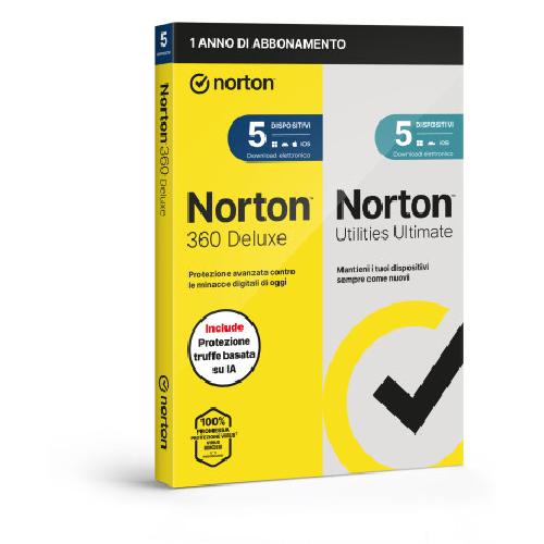 SOFTWARE ANTIVIRUS 360 DELUXE 2026 + UTILITIES ULTIMATE - 5 DISPOSITIVI 50GB (21483673)