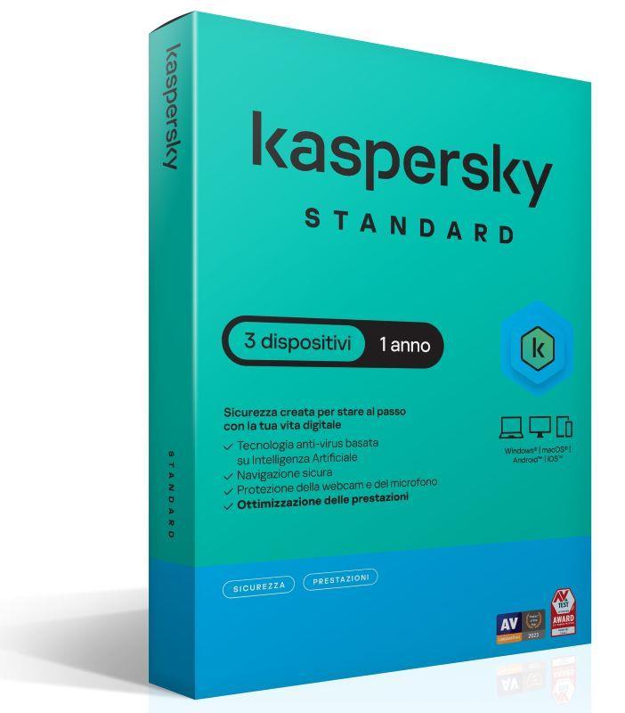 SOFTWARE SUPERSLIMBOX STANDARD ANTIVIRUS FIREWALL 1 ANNO 3 DISPOSITIVI (KL1041T5CFS-SSB)