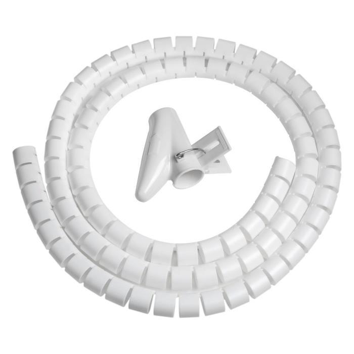 SPIRALE AVVOLGI CAVO H 1,5 MT (SN21505/WH) BIANCA