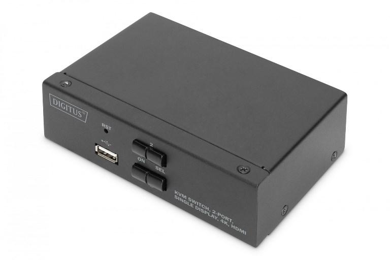 SWITCH KVM 2 PC CON PORTE 2 HDMI E USB (DS-12870)
