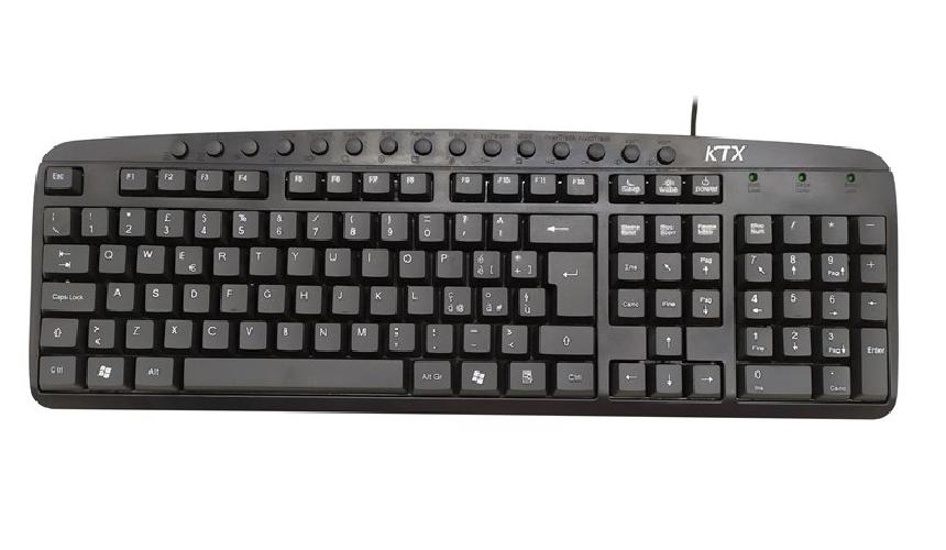 TASTIERA KB-2105U USB MULTIMEDIALE NERA