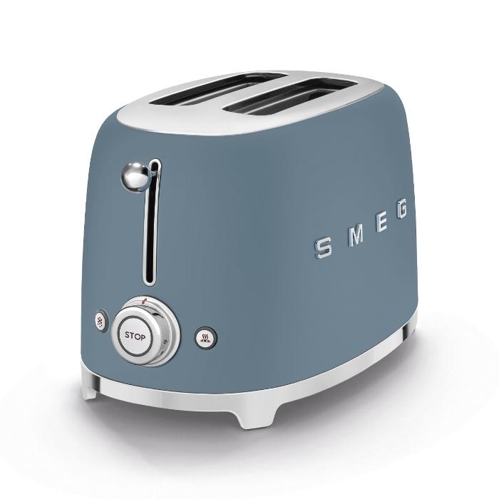 TOSTAPANE STORM BLUE TSF01SBMEU - 2X SLOT - ESTETICA 50'S STYLE - BLU
