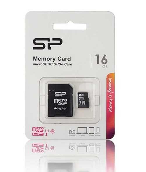 TRANS FLASH 16 GB UHS-I CLASS 10 CON ADATTATORE (SP016GBSTH010V10SP)