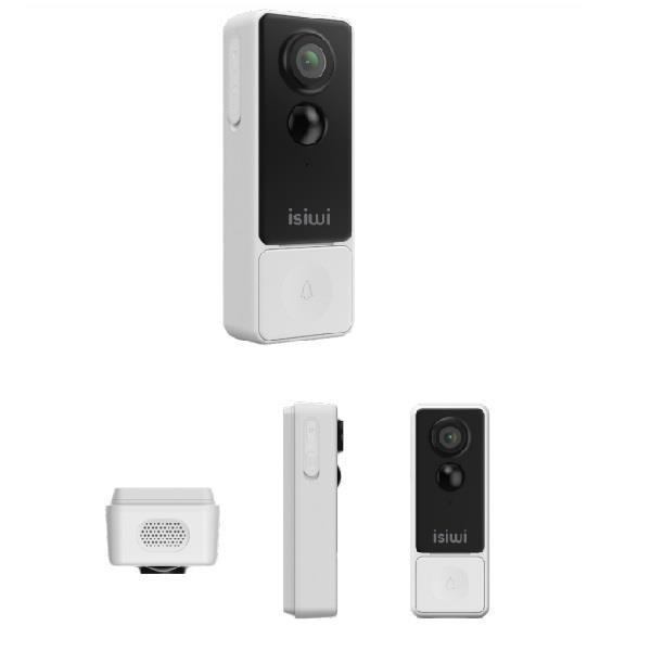 VIDEOCAMPANELLO SMART ISW-ITCBT3MP WIRELESS DLIN+ 2K VIDEO DOORBELL BIANCO