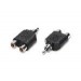 ADATTATORE SDOPPIATORE 1 RCA MASCHIO  2 RCA FEMMINA (311)