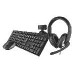 KIT TASTIERA + MOUSE + WEBCAM + CUFFIE - QOBY 4-IN-1 HOME OFFICE SET (24041)